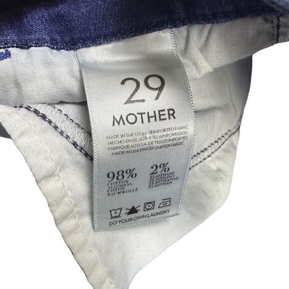 MOTHER Colorblock Looker Geometric Lies Jeans Size 29 - Picture 4 of 8